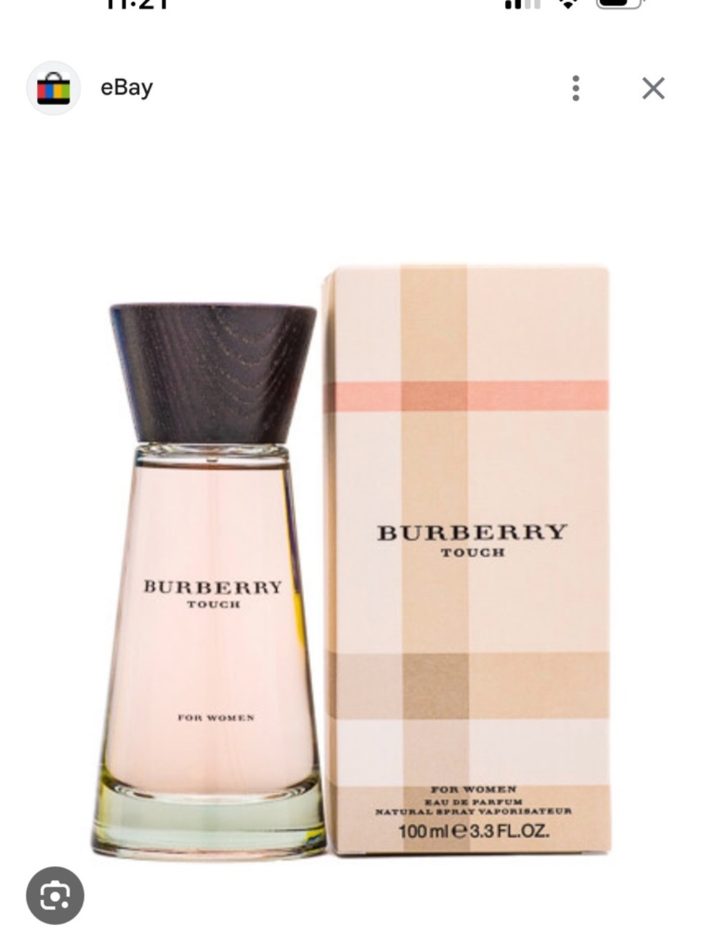Burberry Touch Women's Perfume 3.3 oz